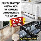 Folie de Protecție Autocolantă tip Marmură Modele Multiple 45 x 200 CM