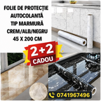 Folie de Protecție Autocolantă tip Marmură Modele Multiple 45 x 200 CM